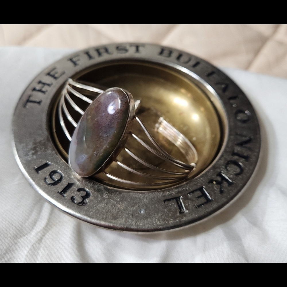 Silver Ring with Oval Stone